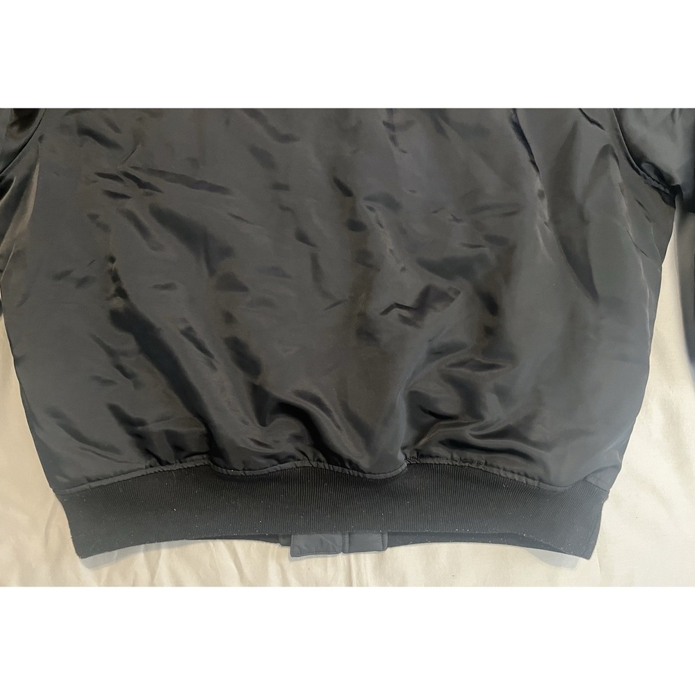 Air Jordan Reversible Varsity Jacket Black Coat Puffy 2XL DQ7344-010 - Picture 12 of 16